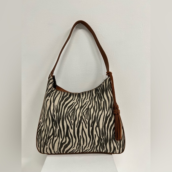 Accessories - zebra print handbag